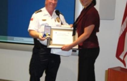 OUC Director Janice Quintana receives the PSPD Chief’s Merit Award